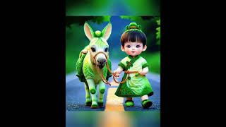 Leading the donkey to the market childrens songs 100 most popular childrens songs animation [upl. by Nwahsear]