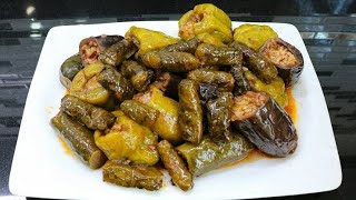 Kıymalı dolma içi hazırlama ve sarma  kıymalı dolma içi nasıl hazırlanır [upl. by Susi]