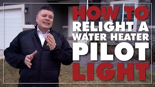 How To Relight A Water Heater Pilot Light [upl. by Nongim]