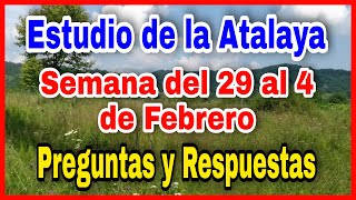 ✅ Estudio de la Atalaya de esta semana del 29 al 4 de febrero  ¿Jehová responde mis oraciones JW [upl. by Sine]