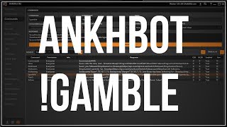 AnkhBot Tutorial How to add gamble command Woks just like Revlobot [upl. by Yhprum]