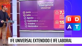 Ministra Karla Rubilar detalla la entrega del IFE Universal extendido y Laboral  BDAT [upl. by Gavin372]