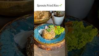 If you want to eat something healthy nice try these sprouts fried rice 🍚 💯 [upl. by Ahcire]