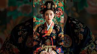 Chinese traditional dress credit goes to unknown ytshort fashion black yinson youngt yanart [upl. by Nrobyalc]