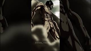 Attack titan eren AOT Shinzowasasangeo erenyeager [upl. by Pernell]