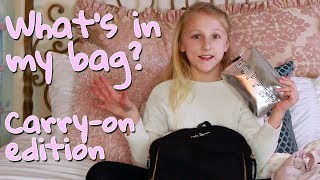 Whats In My Bag  Carryon Edition  Claras World [upl. by Cassell]