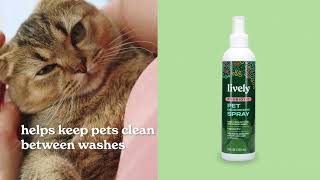 Pet Deodorizing Spray  Lively Clean [upl. by Neelyhtak629]