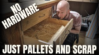 WORKBENCH DRAWERS Completely free no hardware [upl. by Ayr164]