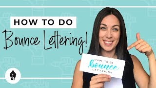 How To Do Bounce Lettering With Brush Pens – A StepByStep Tutorial for Beginners [upl. by Aehtna]