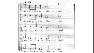 Helvetica Standard multi recording score [upl. by Leahcimnaj301]