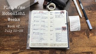 Plan with me  Week of July 2228 2024  Hobonichi Weeks [upl. by Reppart]