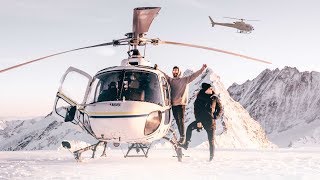 Alpenrundflug mit Gletscherlandung [upl. by Upshaw]