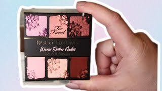 Test amp Swatches Too Faced Born This Way WARM EMBER NUDES Palette [upl. by Etirugram]