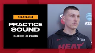 Tyler Herro Erik Spoelstra  Practice Interview  December 10 2024 [upl. by Eversole]