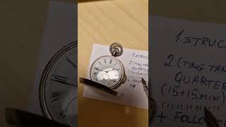 How to tell time on Minute Repeater pocket watch [upl. by Noied56]