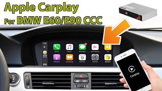 Wireless BMW 3 E90 E91 E92 E93 5 series E60 E61 CCC Apple Carplay Android Auto Interface upgrade [upl. by Aldred]