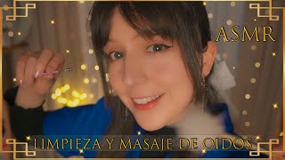 ⭐ASMR Limpieza y Masaje de OIDOS 👂Sub Doctora Noa te Ayuda a DORMIR [upl. by Lanevuj875]