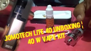 jomotech lite 40 unboxing¦40 w vape kit [upl. by Onitsirc]