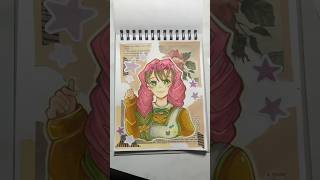 MITSURI  DEMON SLAYER mitsurikanroji mitsuri demonslayer art collage drawing sketchbook [upl. by Anij666]