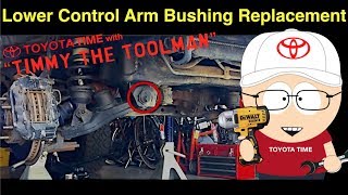 Front Lower Control Arm Bushing Replacement Part 1 [upl. by Anilah]