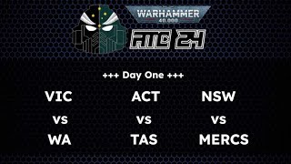 The ANZ Team Championships 2024  Day One  Warhammer 40K Tournament Coverage [upl. by Felizio]