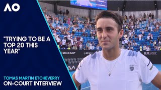 Tomas Martin Etcheverry OnCourt Interview  Australian Open 2024 First Round [upl. by Blen]