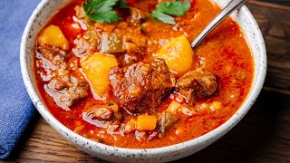 Hungarian Goulash  The Ultimate Beef Stew [upl. by Cazzie]