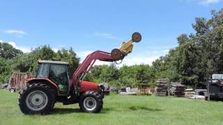 Video 301 MF 4360 4x4 Tractor with Attachments [upl. by Handal]