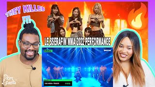 LE SSERAFIM르세라핌 FEARLESS  ANTIFRAGILE  2022 Melon Music Awards MMA 2022 REACTION [upl. by Mauer]