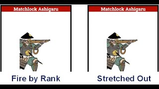 Total War SHOGUN 2 1vs1 Matchlock Ashigaru Fire by rank vs Stretched Out [upl. by Columbus]