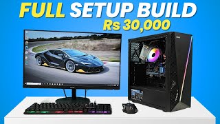 Rs 30000 Full Setup🔥Gaming PC Build in 2024 [upl. by Amsirac]