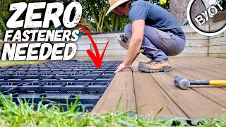 DIY Deck Patio With ZERO Fasteners Needed [upl. by Hgieliak218]