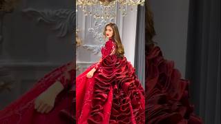 Beautiful red🔴 gown gowncollection ytshortsvideo youtubeshorts [upl. by Liesa]