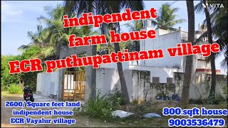 🆔301 2600 square feet indipendent house ECR puthupattinam village [upl. by Ehcropal803]