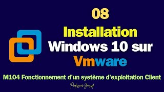 08 installation Windows 10 sur VWware Workstation [upl. by Alys]