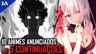 10 Novos Animes e 5 CONTINUAÇÕES ANUNCIADAS [upl. by Selegna]