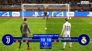 PES 2019  Juventus vs Real Madrid  Final UEFA Champions League UCL  Penalty Shootout [upl. by Lean]