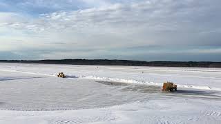 Airport Snow Removal from December 3rd Noreaster [upl. by Dunn]