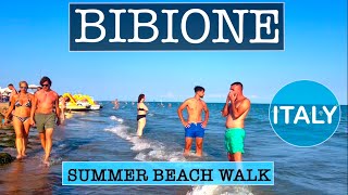 Bibione Italy 🇮🇹 beach walk spiaggia 🏖️4K 2023 [upl. by Ennaihs155]