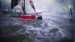 Extreme Catamaran Sailing at Round Texel Race 2011 [upl. by Anirrok]