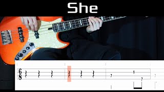 She Harry Styles  Bass Cover WITH TABS [upl. by Bonnette26]