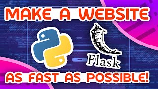 Make A Python Website As Fast As Possible [upl. by Acinorav]