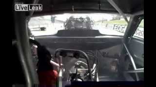 Scary Drag Car Clutch Explodes Inside View [upl. by Harelda]