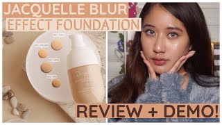 JACQUELLE BEAUTE BLUR EFFECT FOUNDATION REVIEW [upl. by Nahsrad]