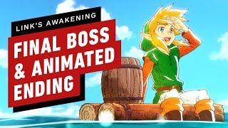 SPOILERS Zelda Links Awakening Final Boss and Full Animated Ending [upl. by Nove181]