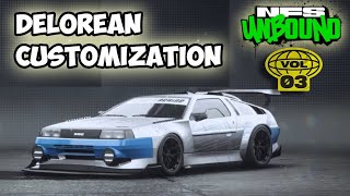 NEW DMC DELOREAN Customization in NFS UNBOUND [upl. by Notnelc968]