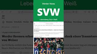 Der SV Werder Bremen gewinnt auswärts gegen den FC Bayern München mit 01  Werder ärgert die Bayern [upl. by Dino477]