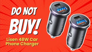 DONT BUY LISEN 48W CAR PHONE CHARGER BEFORE WATCHING THIS 🚗⚡️ 7 REASONS [upl. by May947]