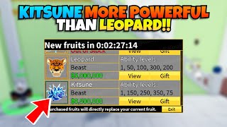 Kitsune Will Be MORE POWERFUL Than Leopard Blox Fruits [upl. by Kuebbing533]