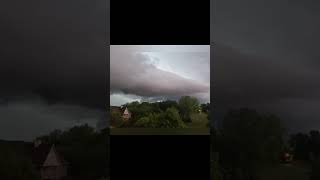 Early Morning Shelf Cloud Over Eagan Minnesota [upl. by Lacie107]